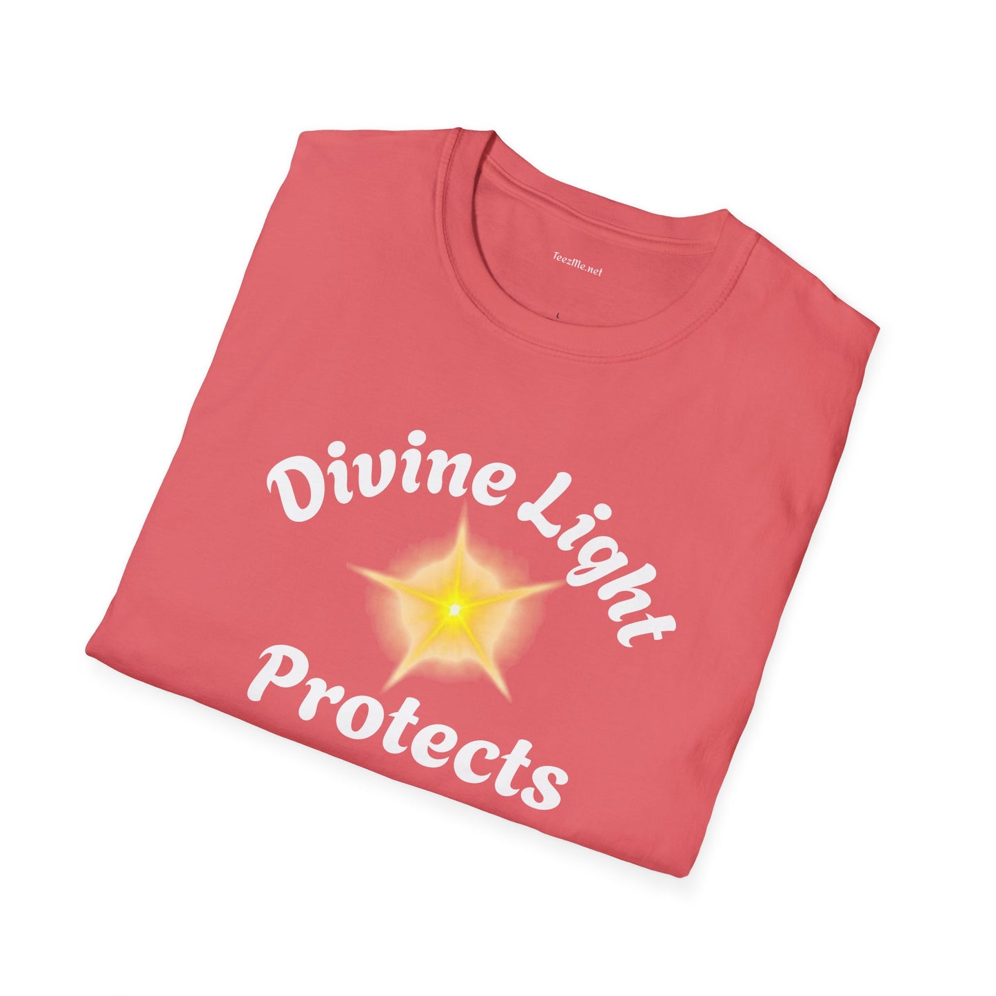 Divine Light Protects ME - Unisex Softstyle T-Shirt 100% Cotton Graphic