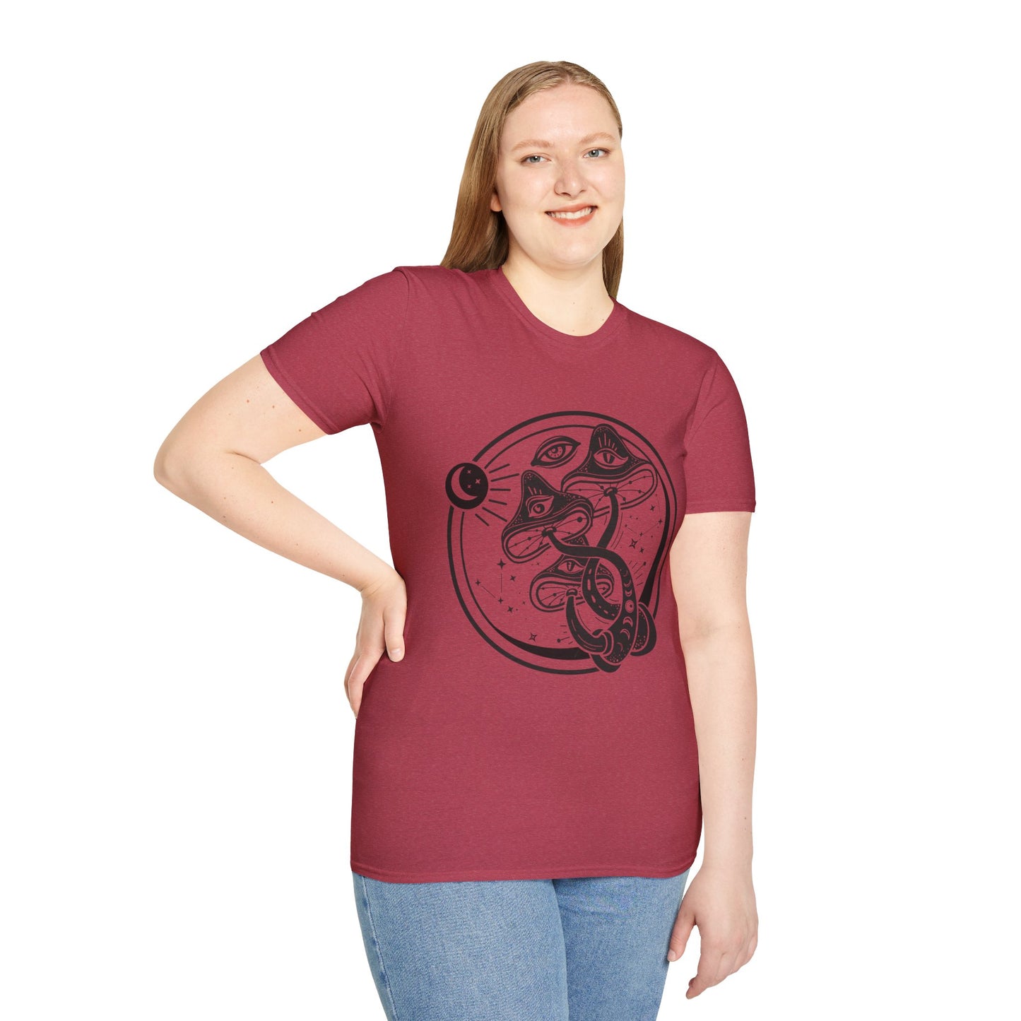 Mushrooms - Unisex Softstyle T-Shirt 100% Cotton Graphic
