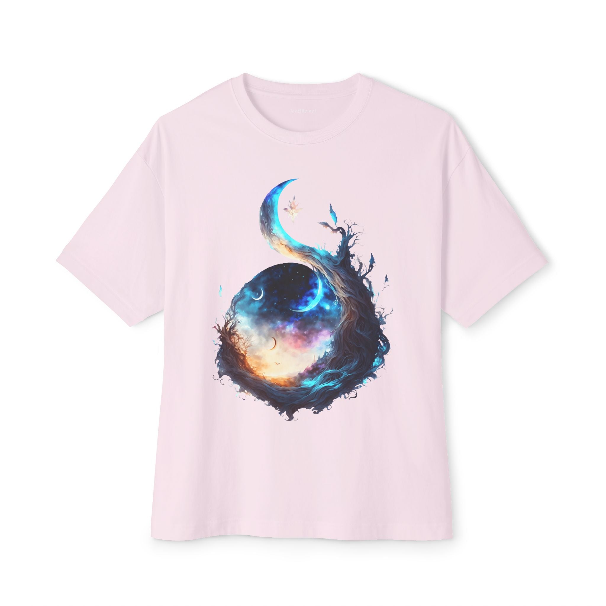 Yang Tree and Moon - Unisex Oversized Boxy Tee