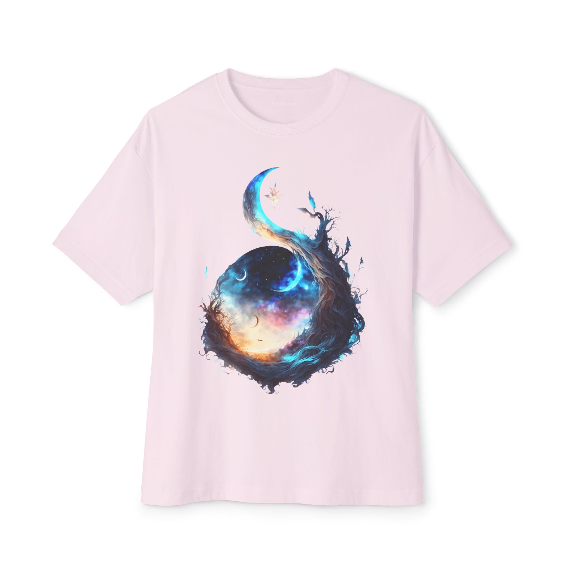 Yang Tree and Moon - Unisex Oversized Boxy Tee
