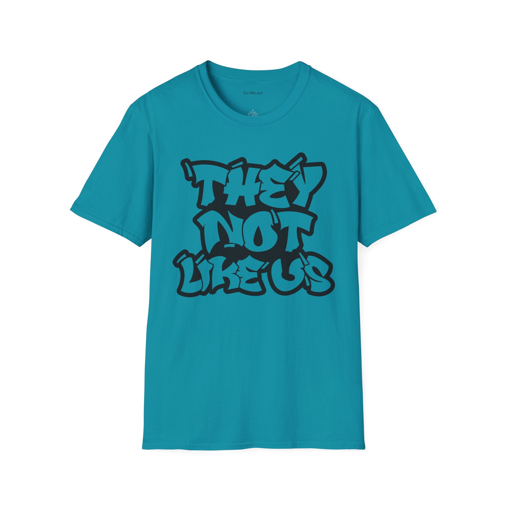 They Not Like Us (outline) Unisex SoftStyle T-Shirt 100% Cotton