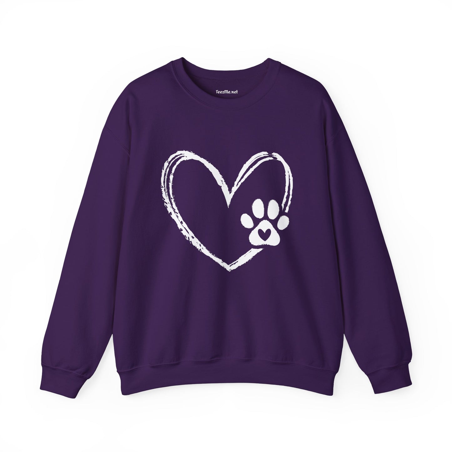 Paw Heart Unisex Heavy Blend™ Crewneck Sweatshirt