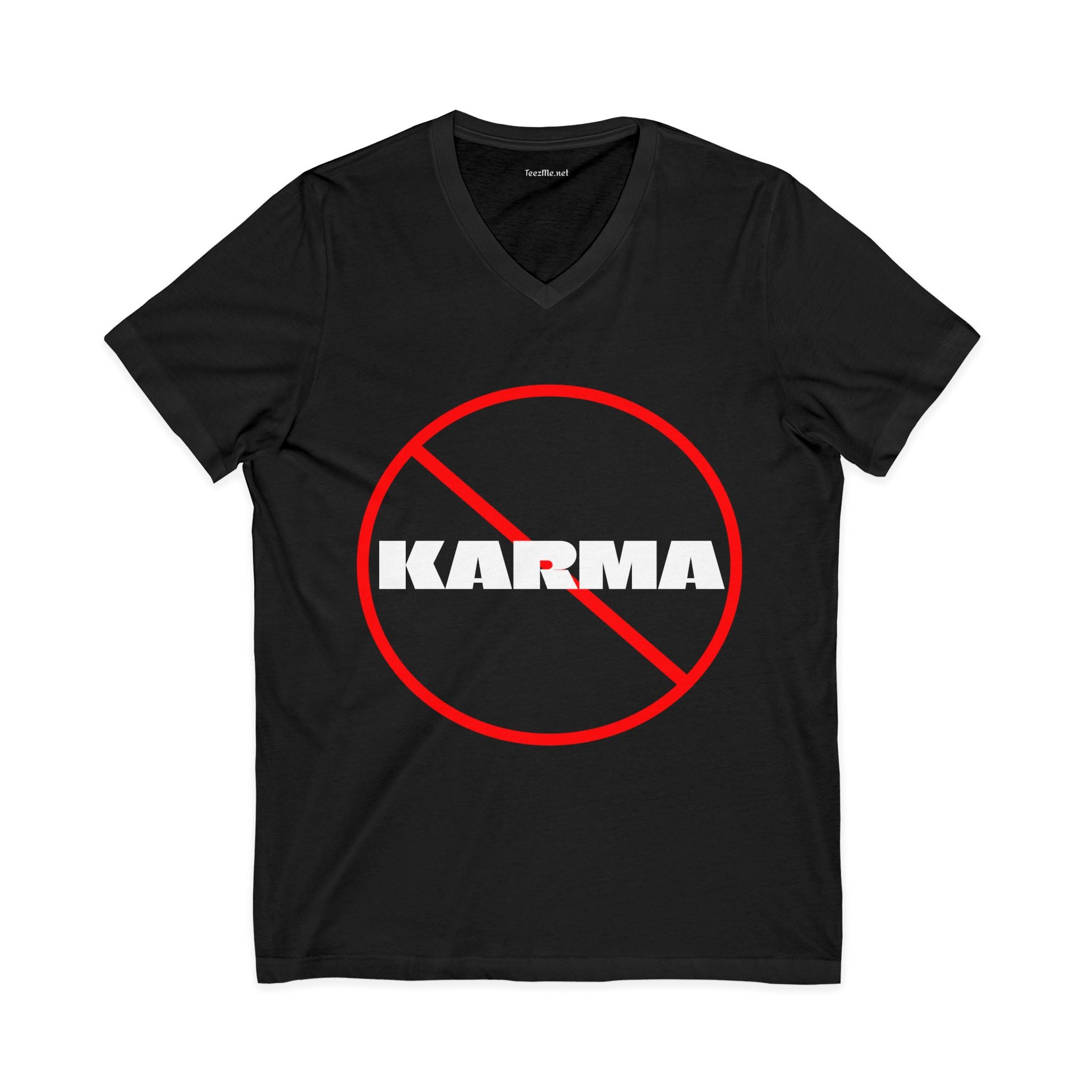 KARMA (unwanted) - Unisex Jersey Short Sleeve V-Neck Tee
