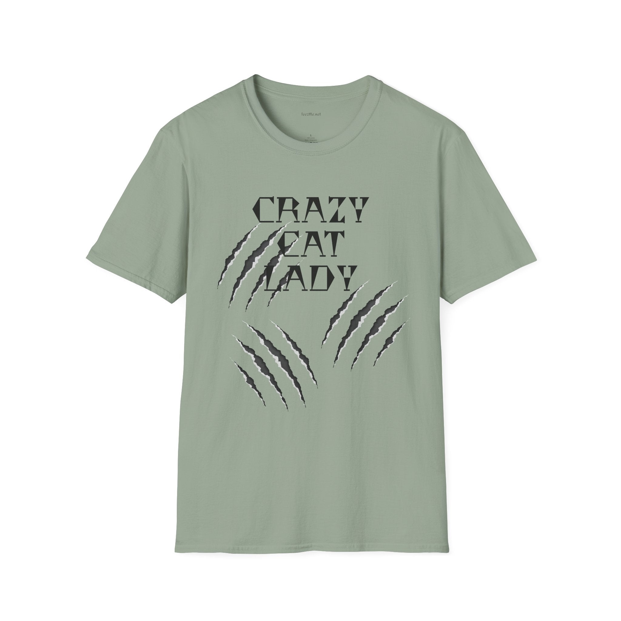 Crazy Cat Lady - Unisex Softstyle T-Shirt 100% Cotton Graphic