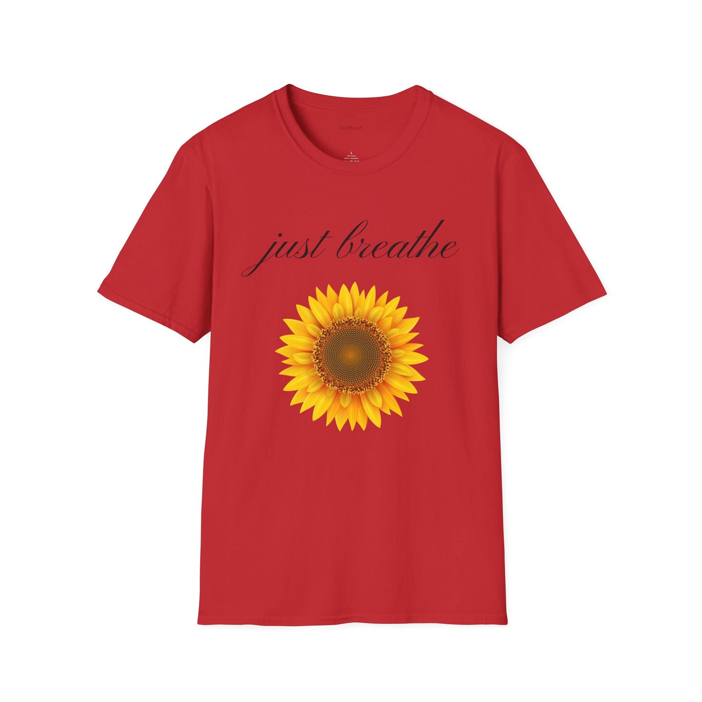 Just breathe - Unisex Softstyle T-Shirt 100% Cotton Graphic