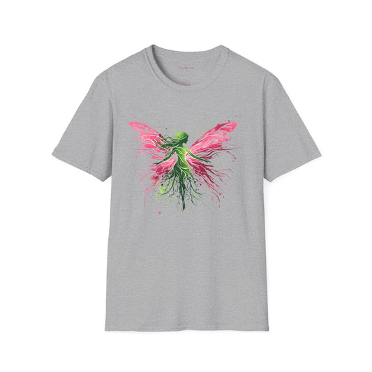 Fairy Garden 02 Unisex SoftStyle T-Shirt 100% Cotton Graphic