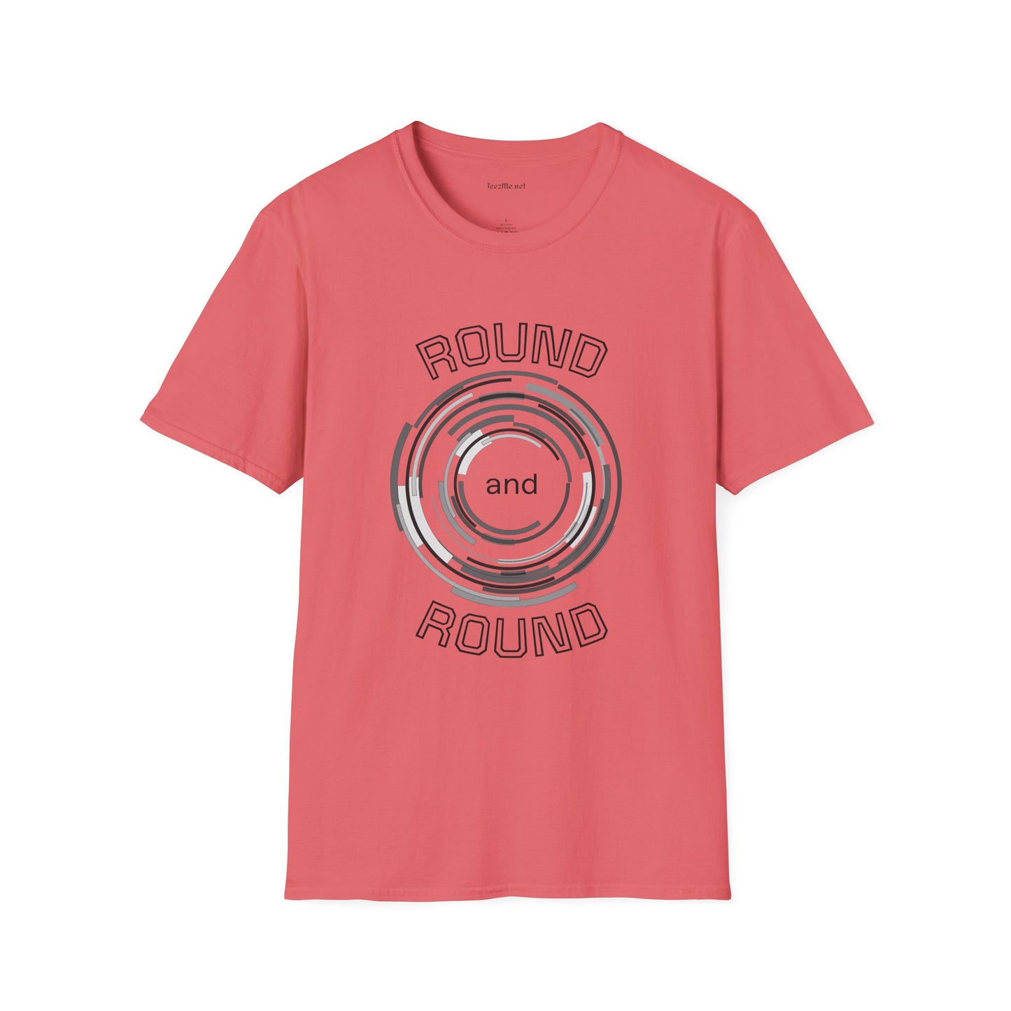 Round and Round - Unisex Softstyle T-Shirt 100% Cotton Graphic