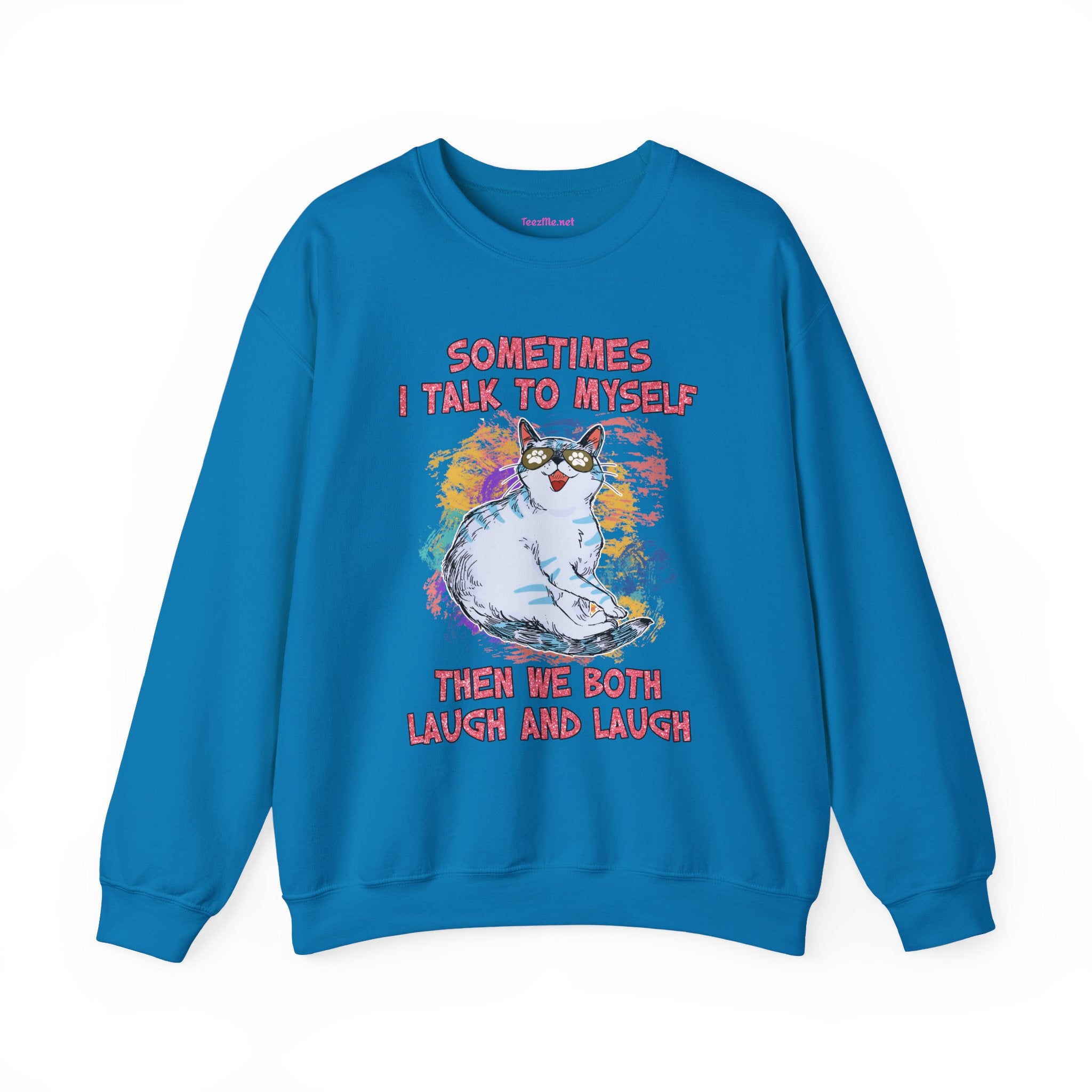Sometimes I talk to myself Unisex Heavy Blend™ Crewneck Sweatshirt Graphic