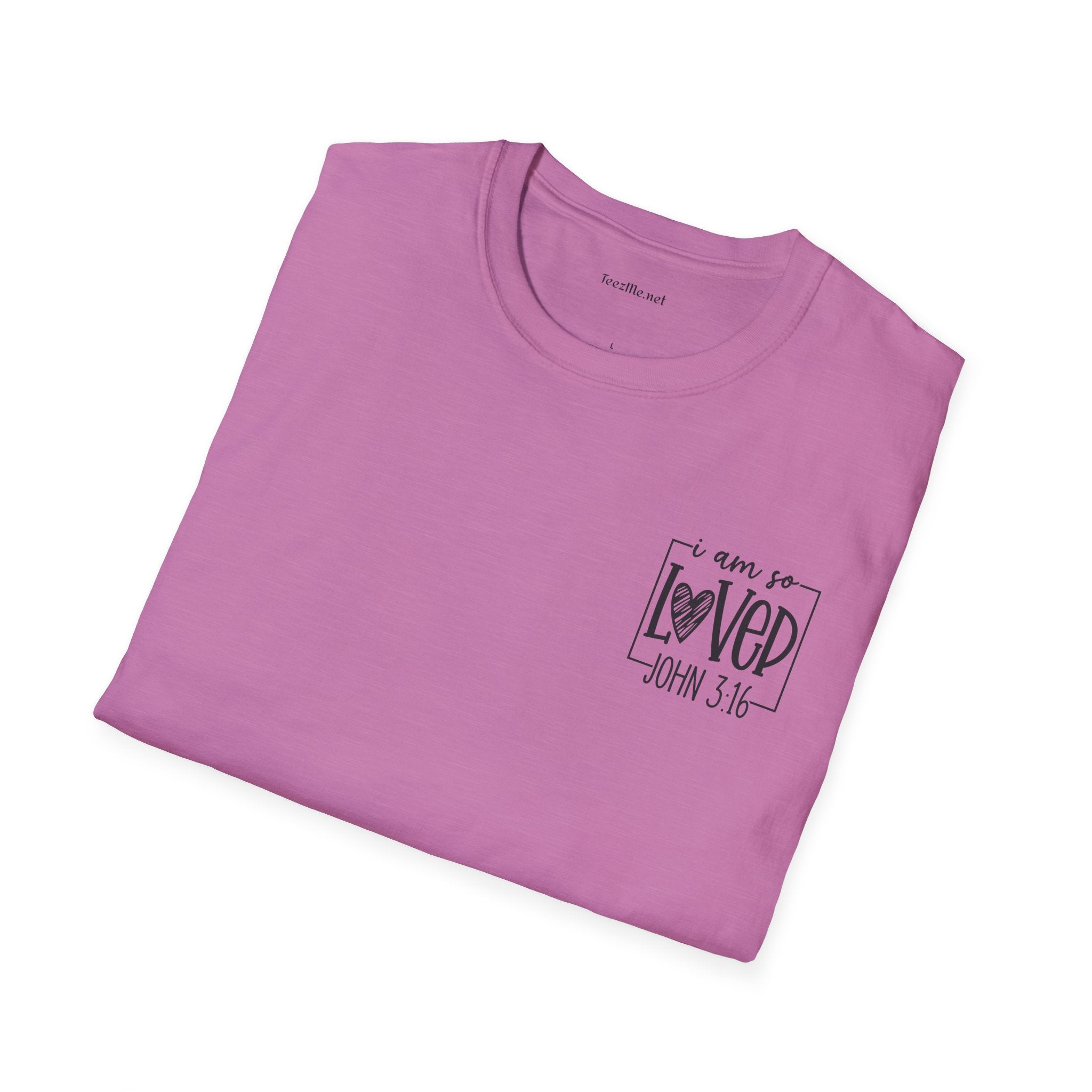 John 3:16 - Unisex Softstyle T-Shirt 100% Cotton Graphic