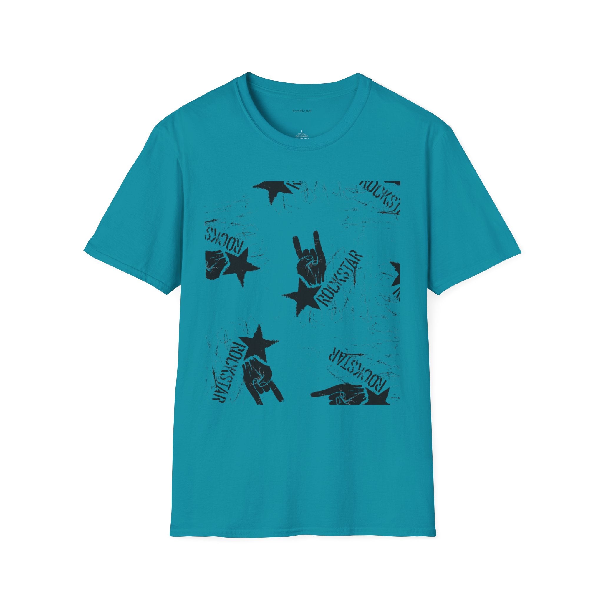 ROCK STAR illustation - Unisex Softstyle T-Shirt 100% Cotton Graphic