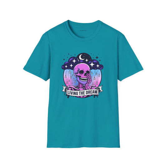 Living the Dream Unisex Softstyle T-Shirt 100% Cotton Graphic