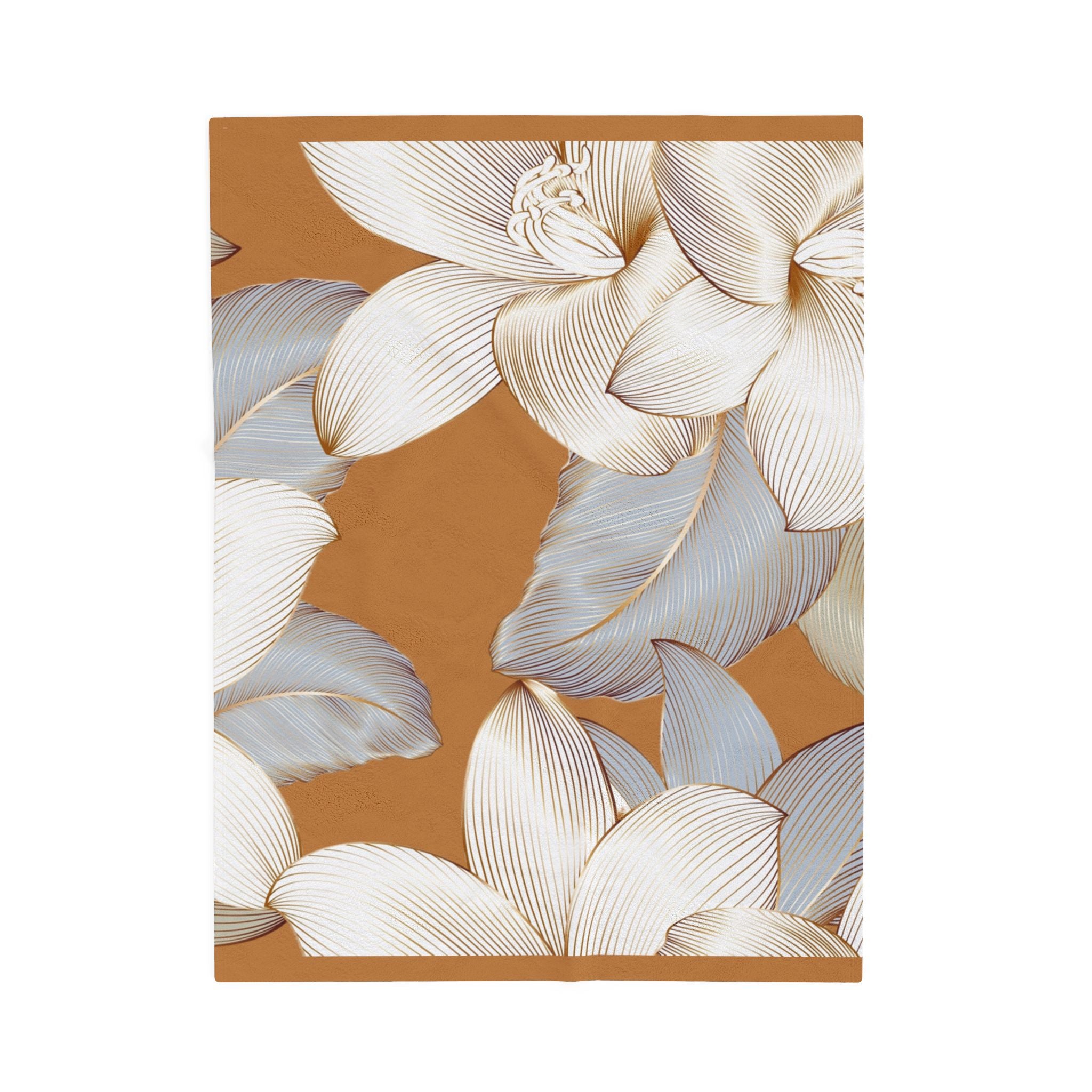 Floral Dreams Velveteen Plush Blanket