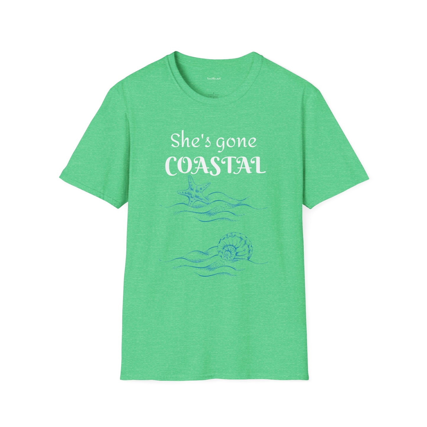 She's gone COASTAL - Unisex Softstyle T-Shirt 100% Cotton Graphic