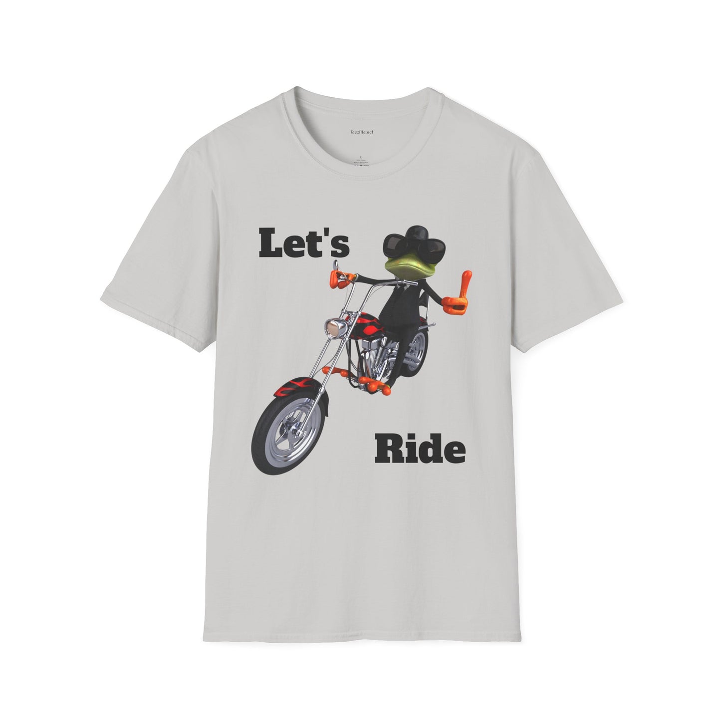 Let's Ride - Unisex Softstyle T-Shirt 100% Cotton Graphic Motorcycle Harley