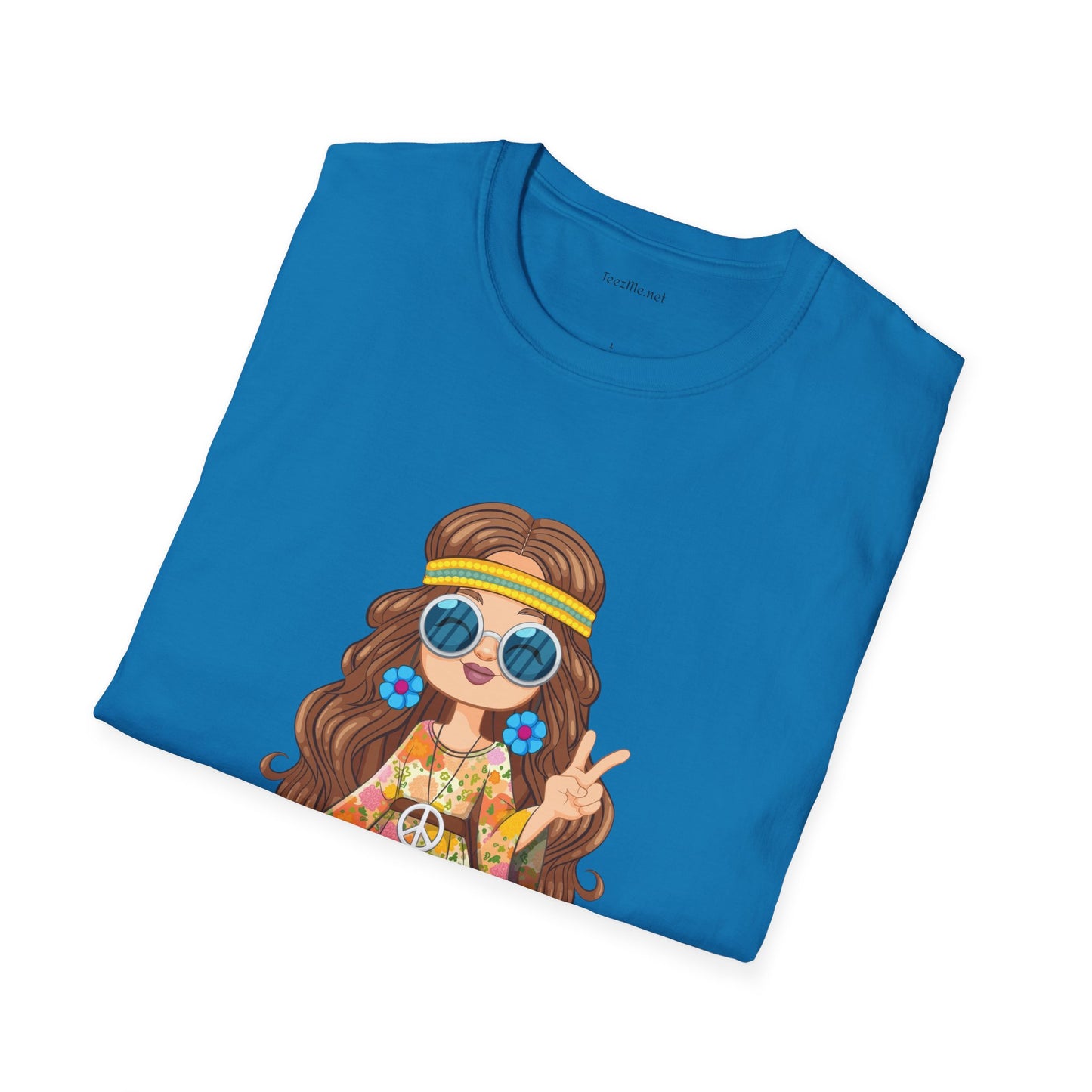 Hippie Girl - Unisex Ultra Cotton Tee 100% Cotton Graphic