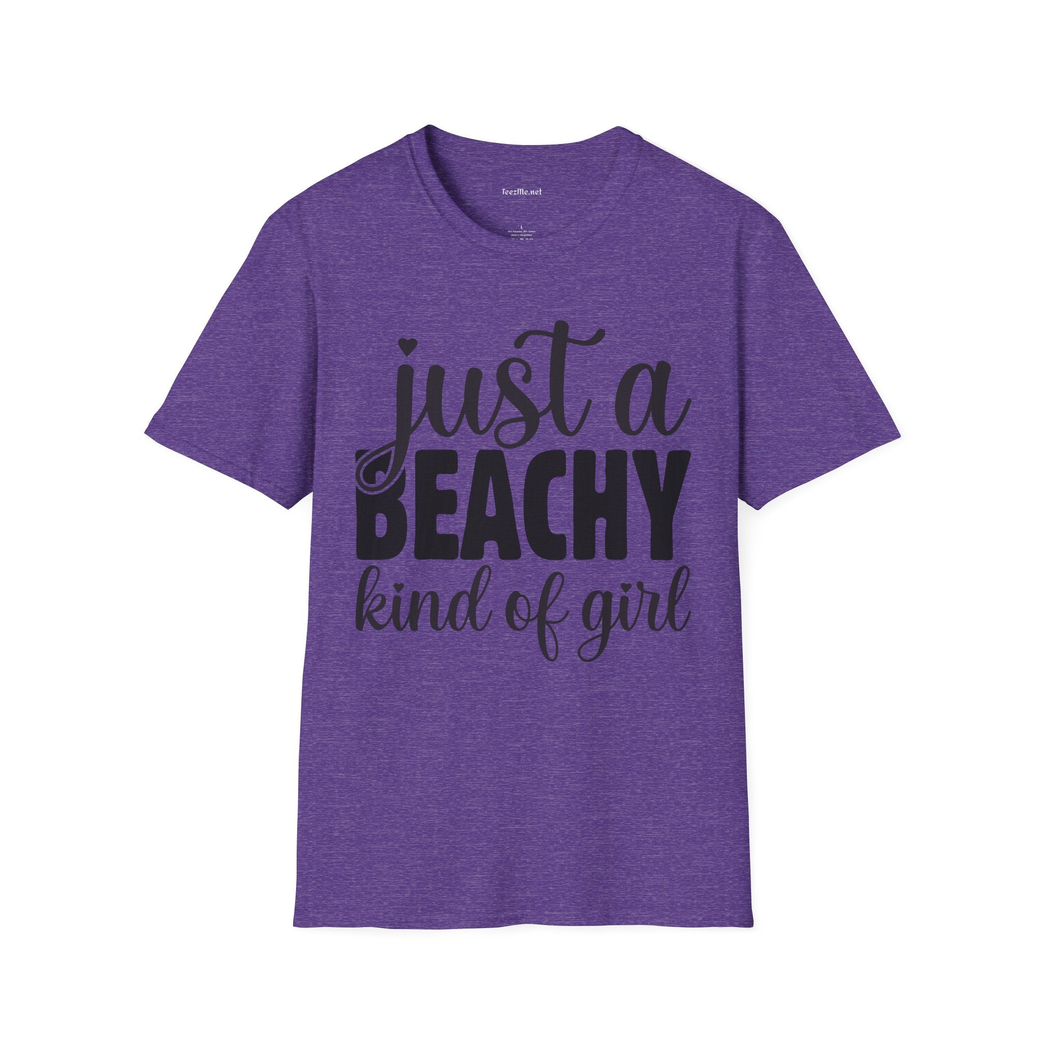 Just a BEACHY kind of girl Unisex Softstyle T-Shirt 100% Cotton Graphic