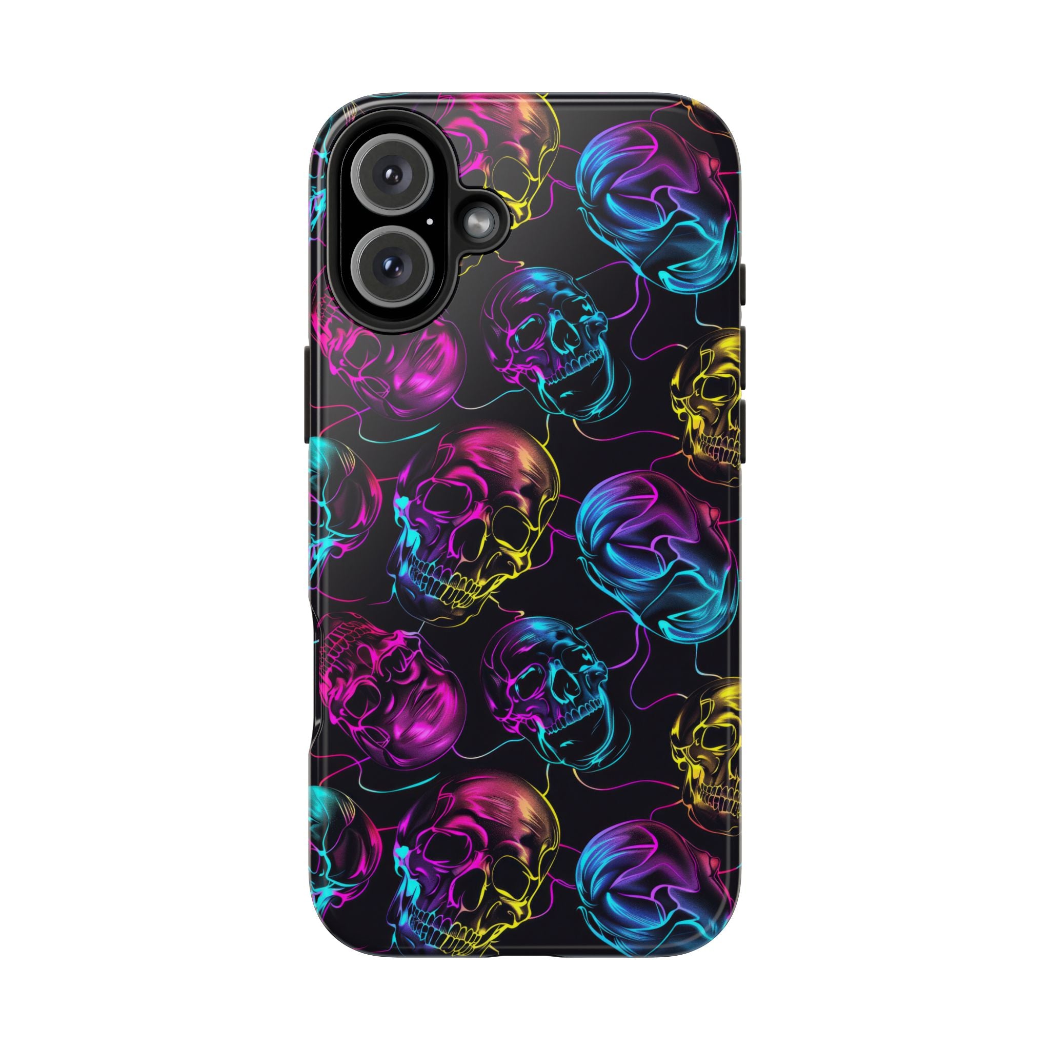 Neon Skull Cell Phone Case Tough Phone Cases