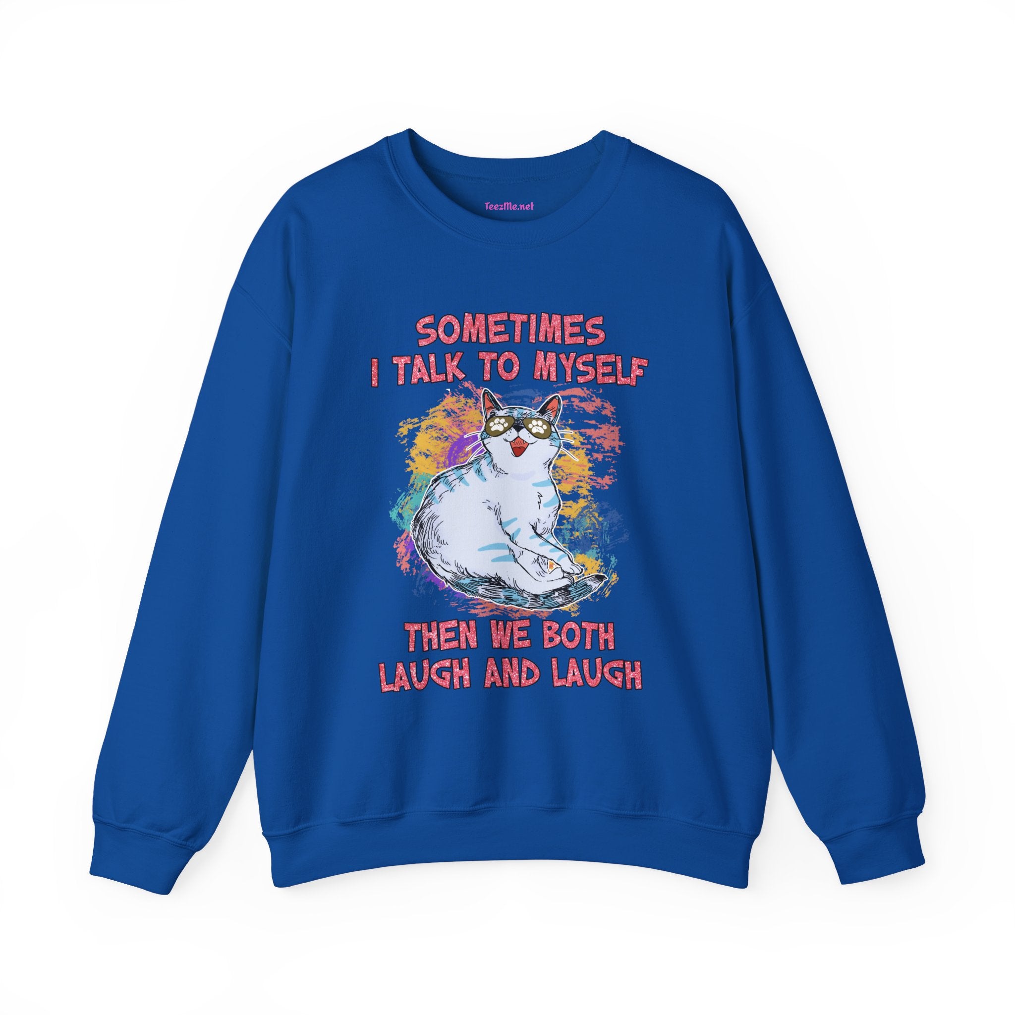 Sometimes I talk to myself Unisex Heavy Blend™ Crewneck Sweatshirt Graphic