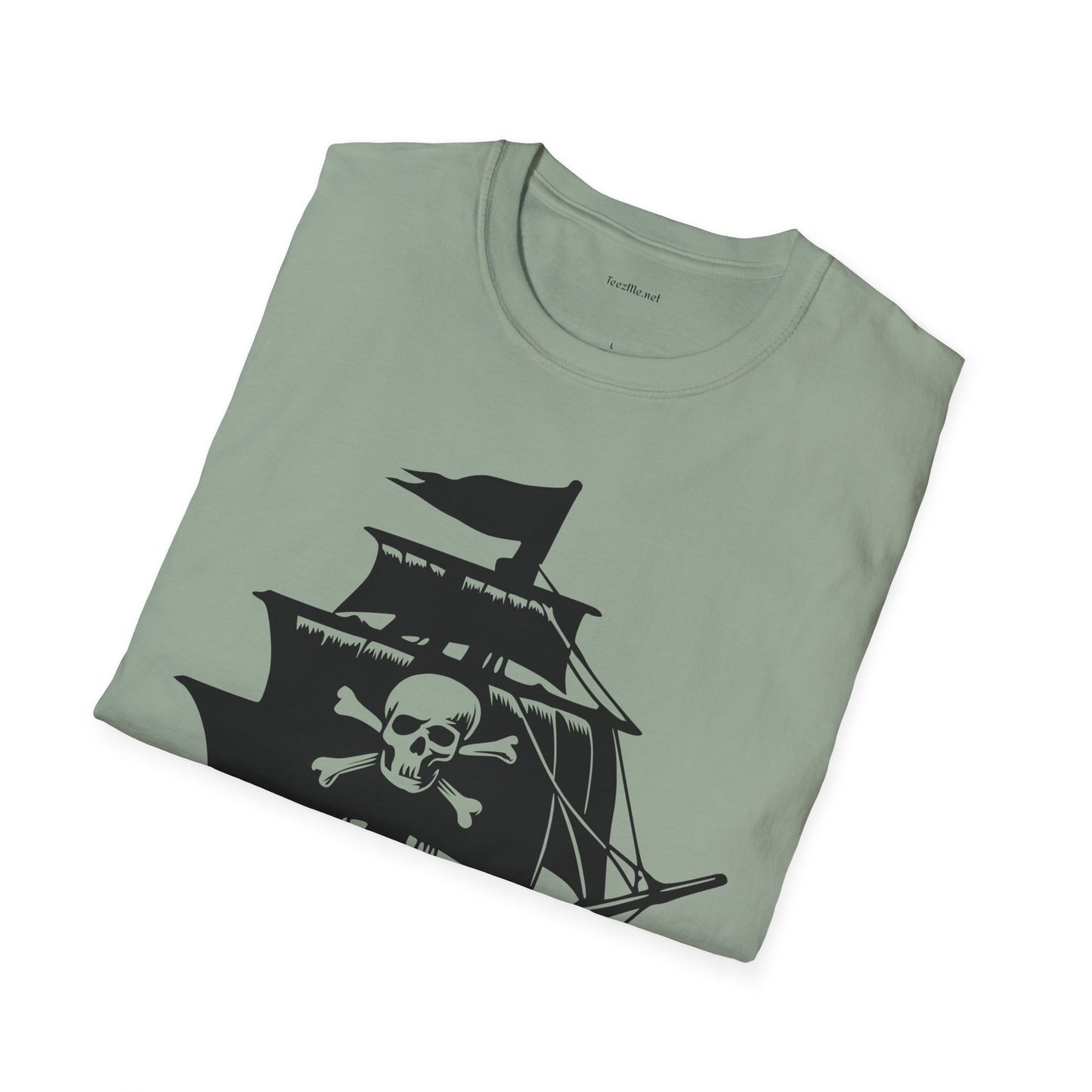 Pirate Ship  - Unisex Softstyle T-Shirt 100% Cotton Graphic