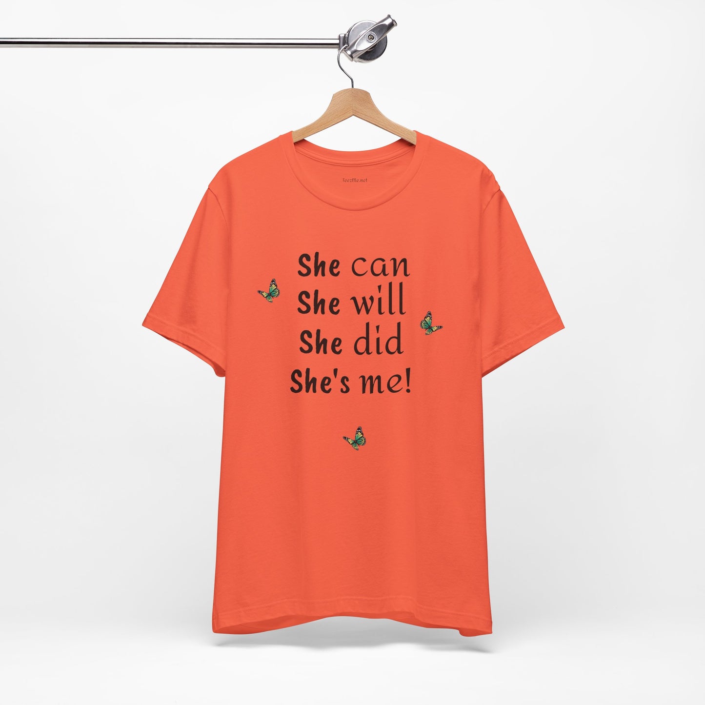 She can - will - did - Unisex Jersey Short Sleeve Tee