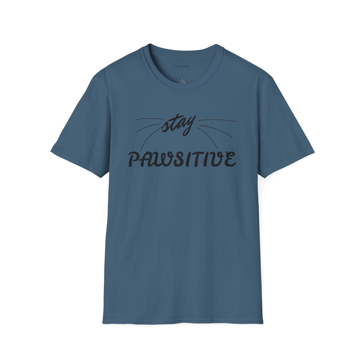 stay Pawsitive Unisex Softstyle T-Shirt 100% Cotton Graphic