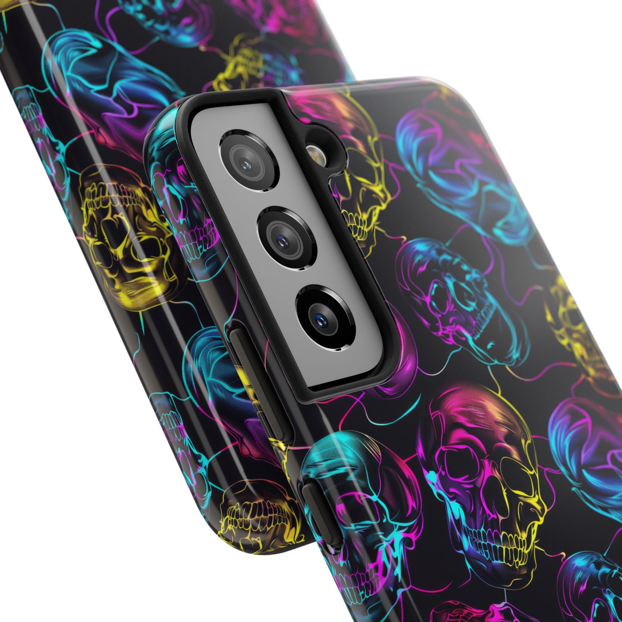 Neon Skull Cell Phone Case Tough Phone Cases