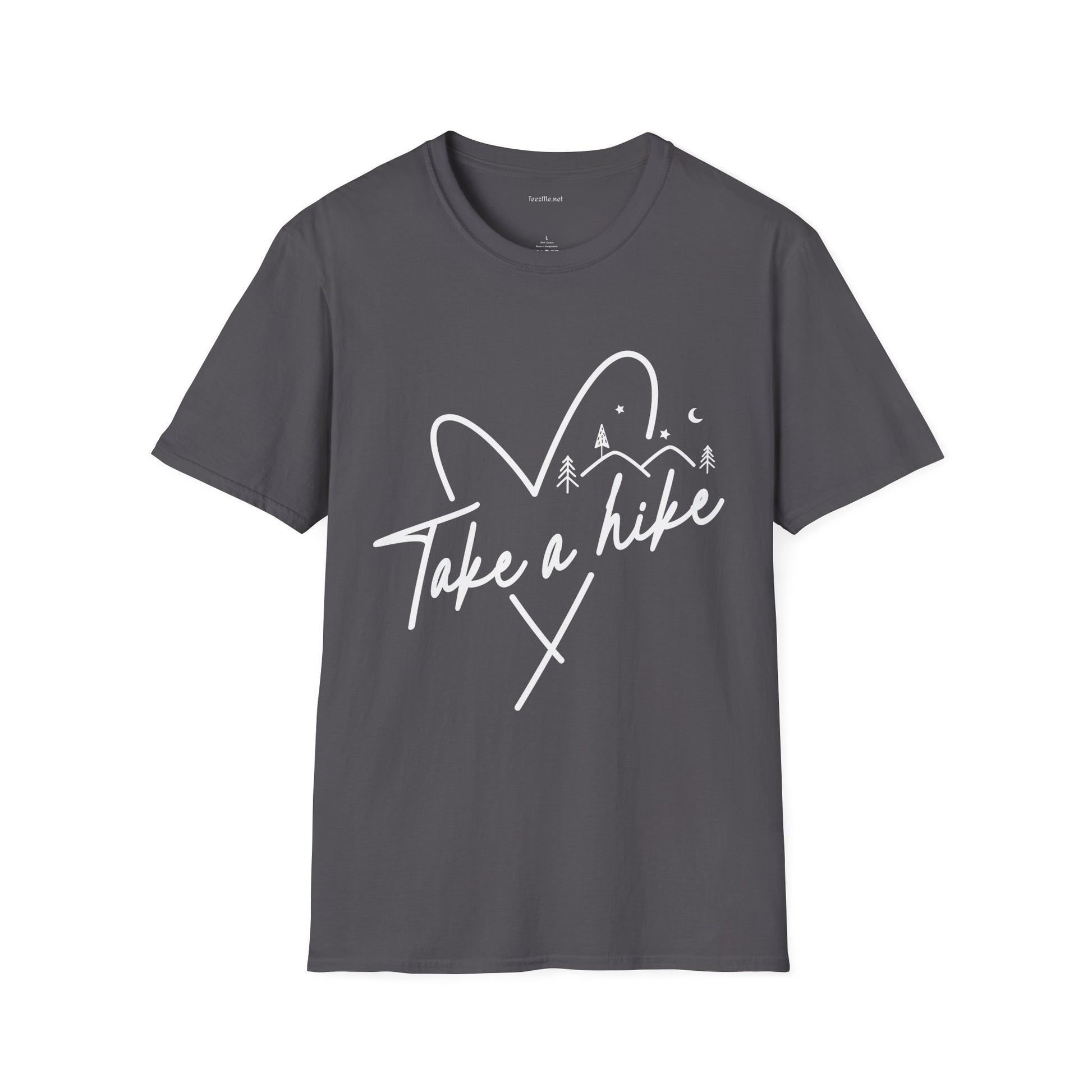 Take a Hike (white) - Unisex Softstyle T-Shirt 100% Cotton Graphic
