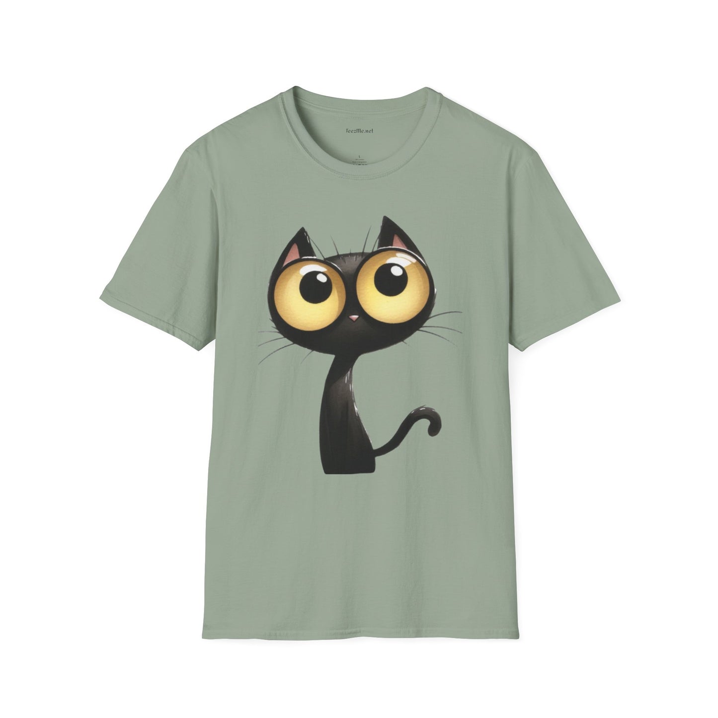 Crazy Cat 2 Unisex SoftStyle T-Shirt 100% Cotton Graphic