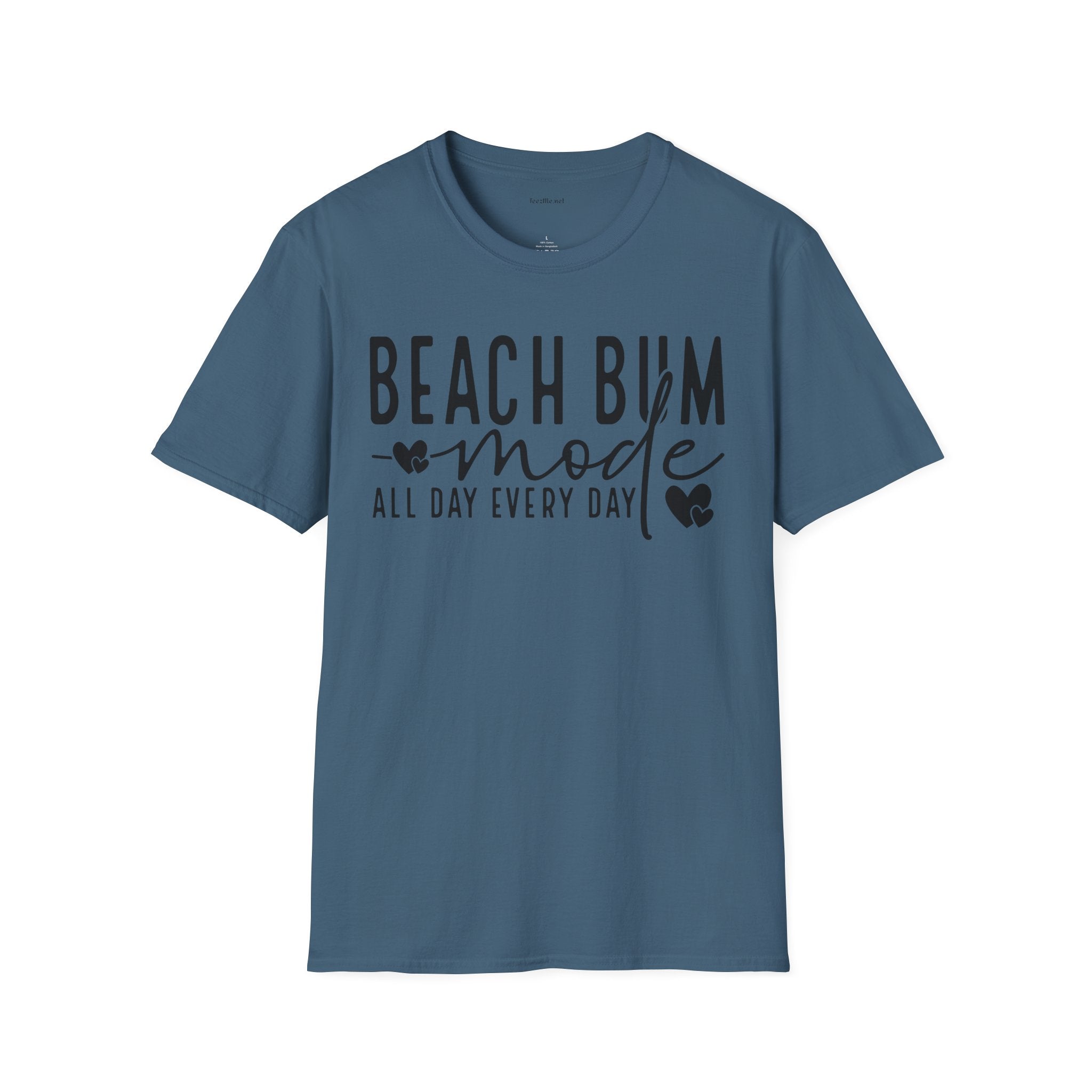 Beach Bum - Unisex Softstyle T-Shirt 100% Cotton Graphic