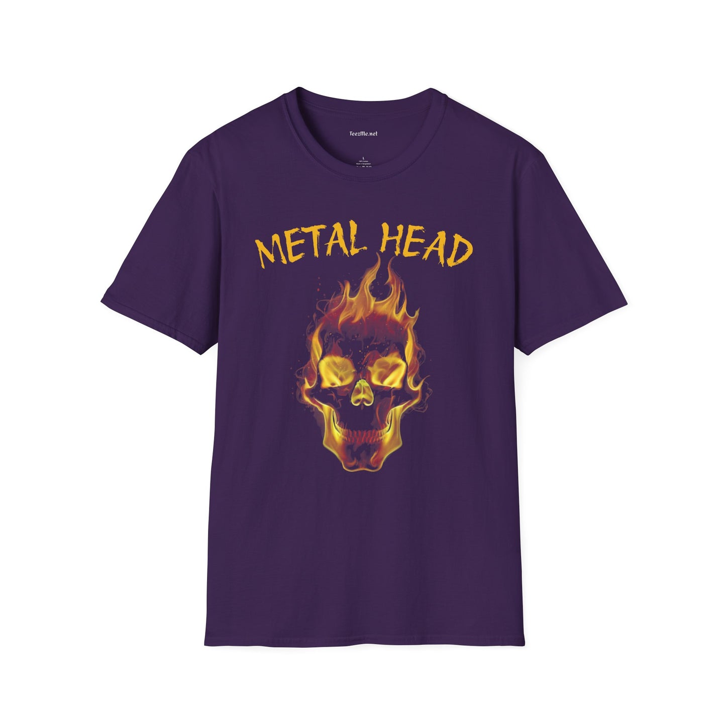 Metal Head - Unisex Softstyle T-Shirt 100% Cotton Graphic