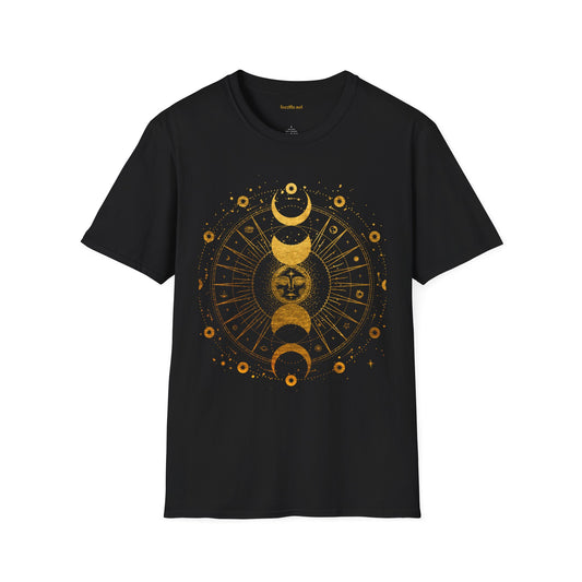 BOHO Sun and Moon Unisex Softstyle T-Shirt 100% Cotton Graphic