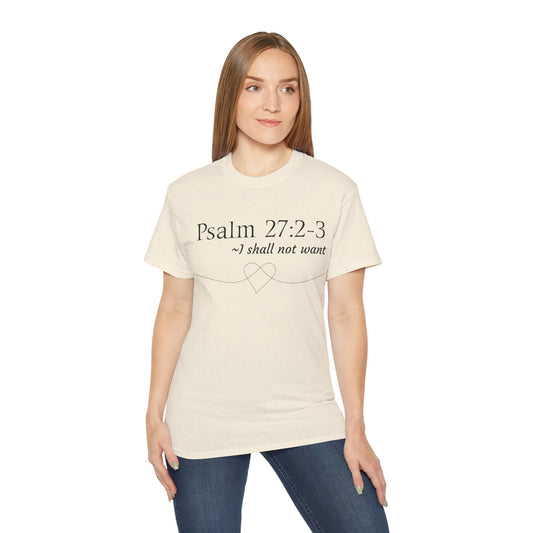 Psalm 27:2-3 - Unisex Ultra Cotton Tee