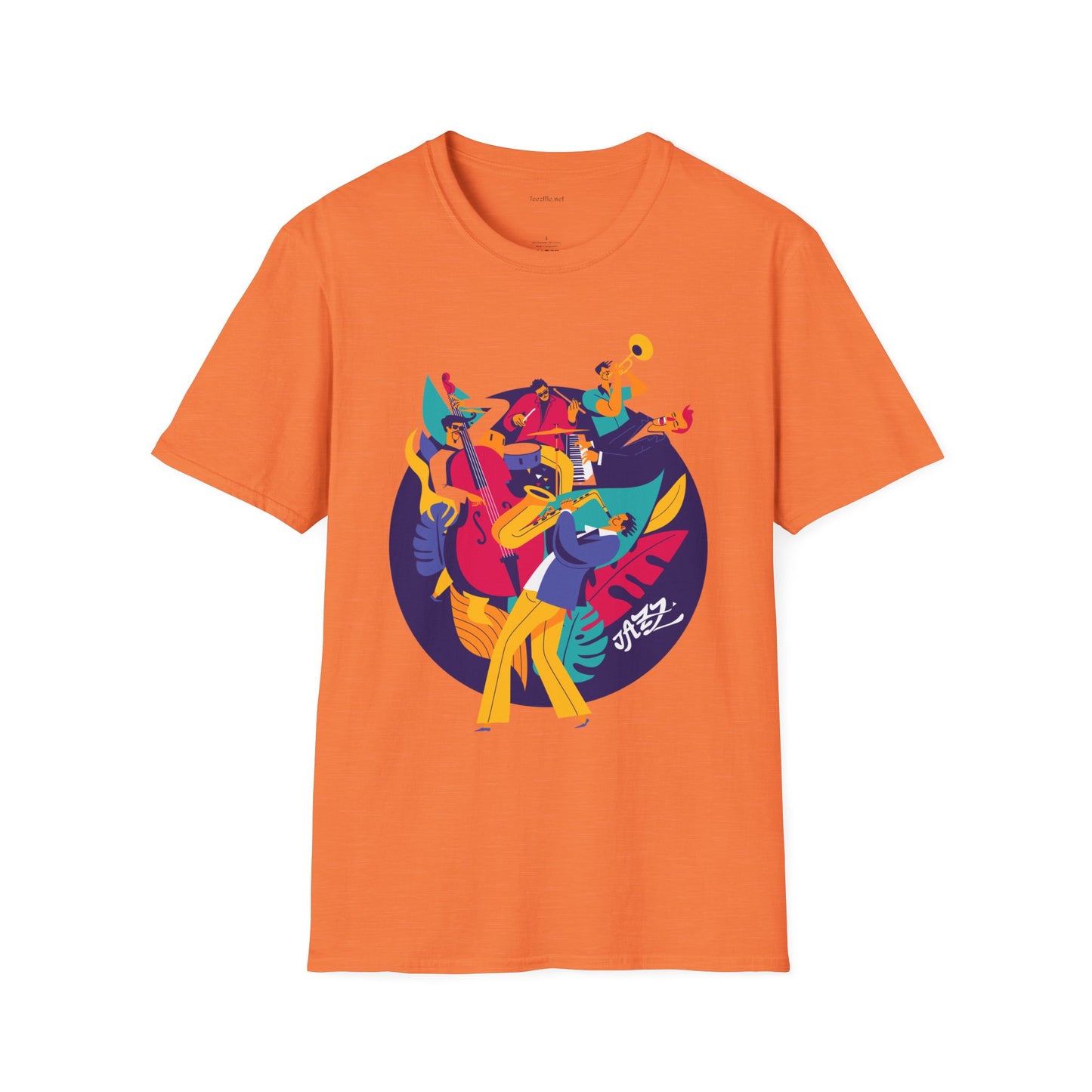 Jazz Music Unisex Softstyle T-Shirt 100% Cotton Graphic