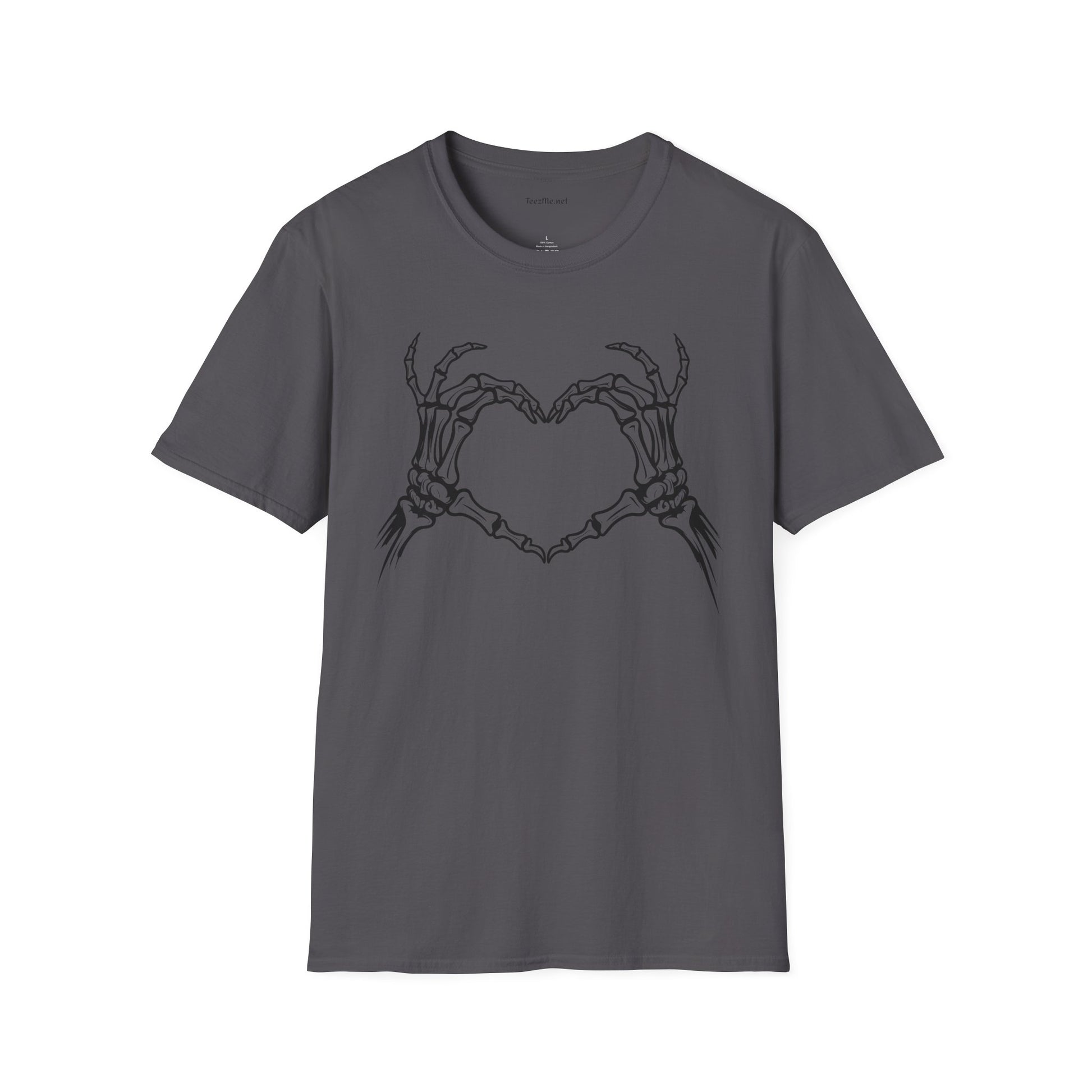 Skeleton Heart Hands Unisex Softstyle T-Shirt 100% Cotton