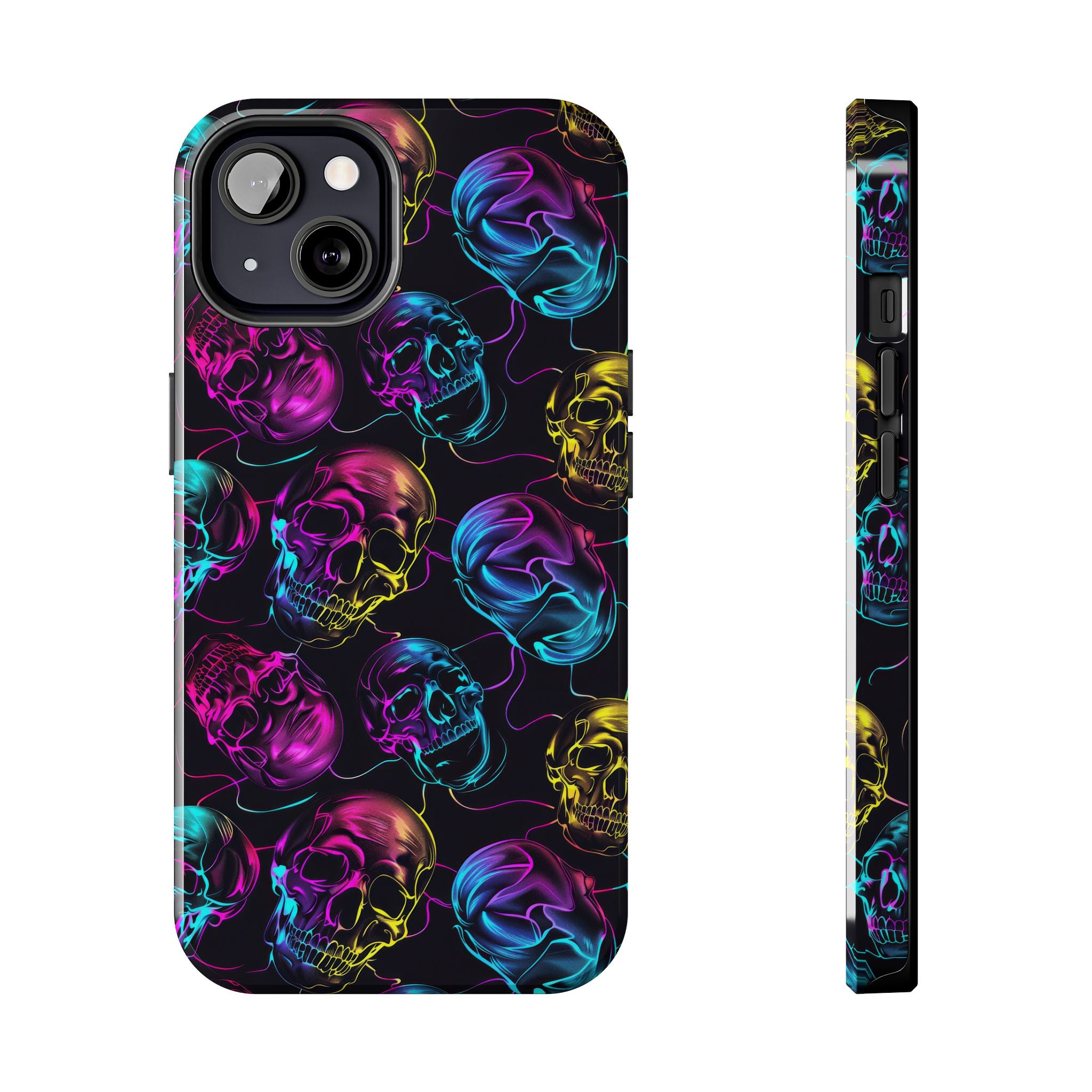 Neon Skull Cell Phone Case Tough Phone Cases