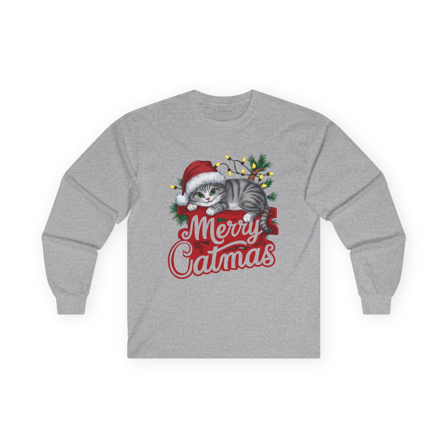 Merry Catmas 01 Unisex Ultra Cotton Long Sleeve Tee