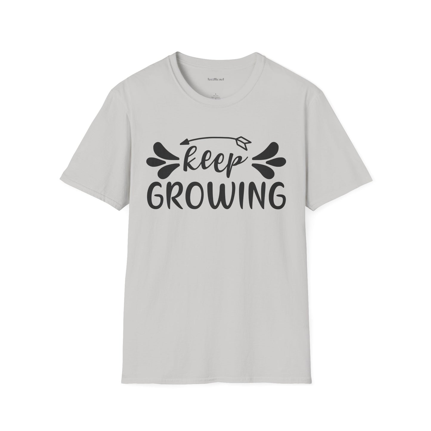Keep Growing 03 Unisex Soft Style T-Shirt 100% Cotton Graphic