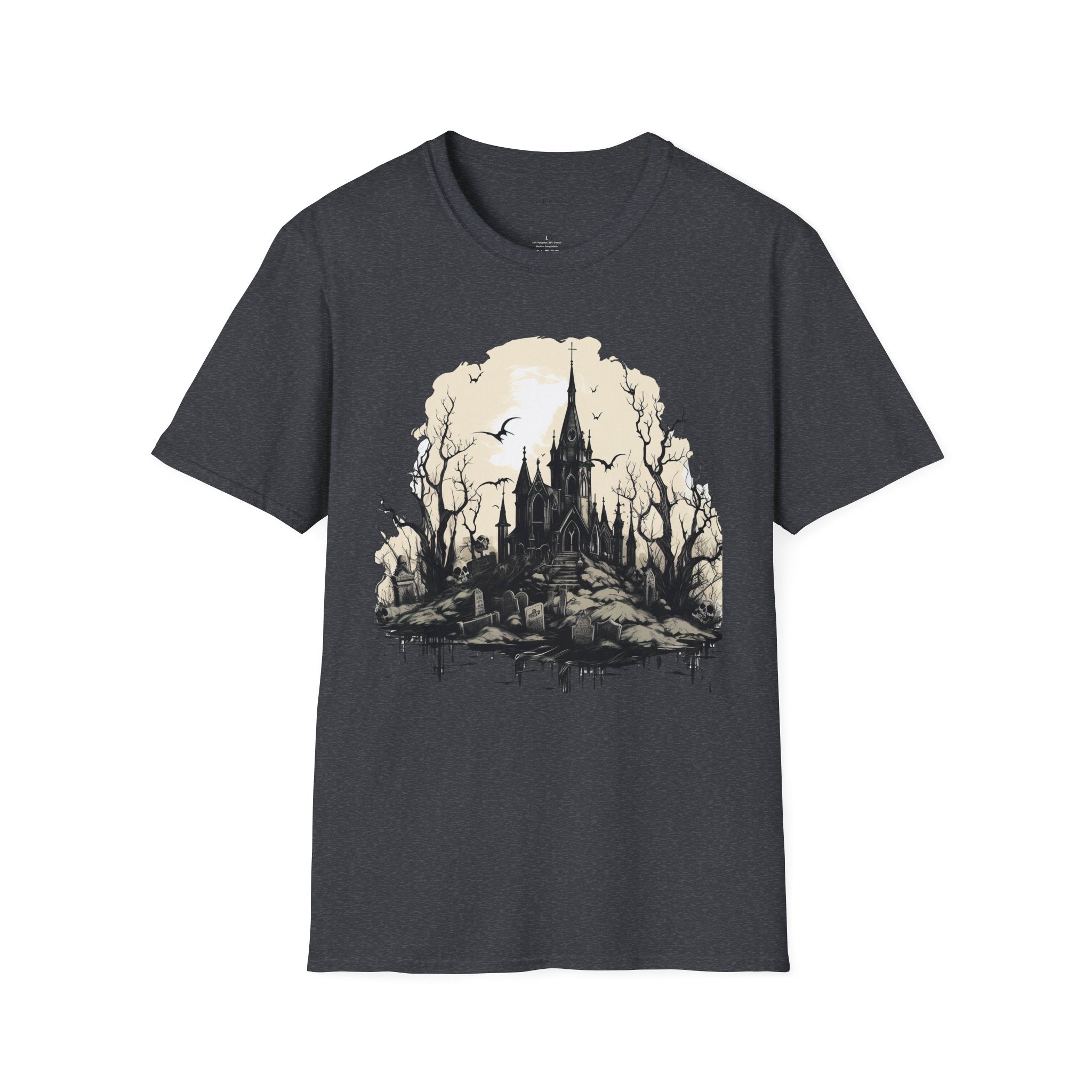 Gothic Castle - Unisex Softstyle T-Shirt 100% Cotton Graphic