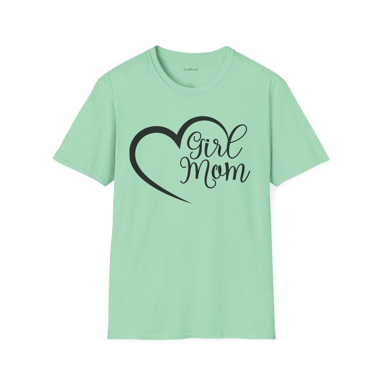 Girl Mom 01 Unisex SoftStyle T-Shirt 100% Cotton Graphic