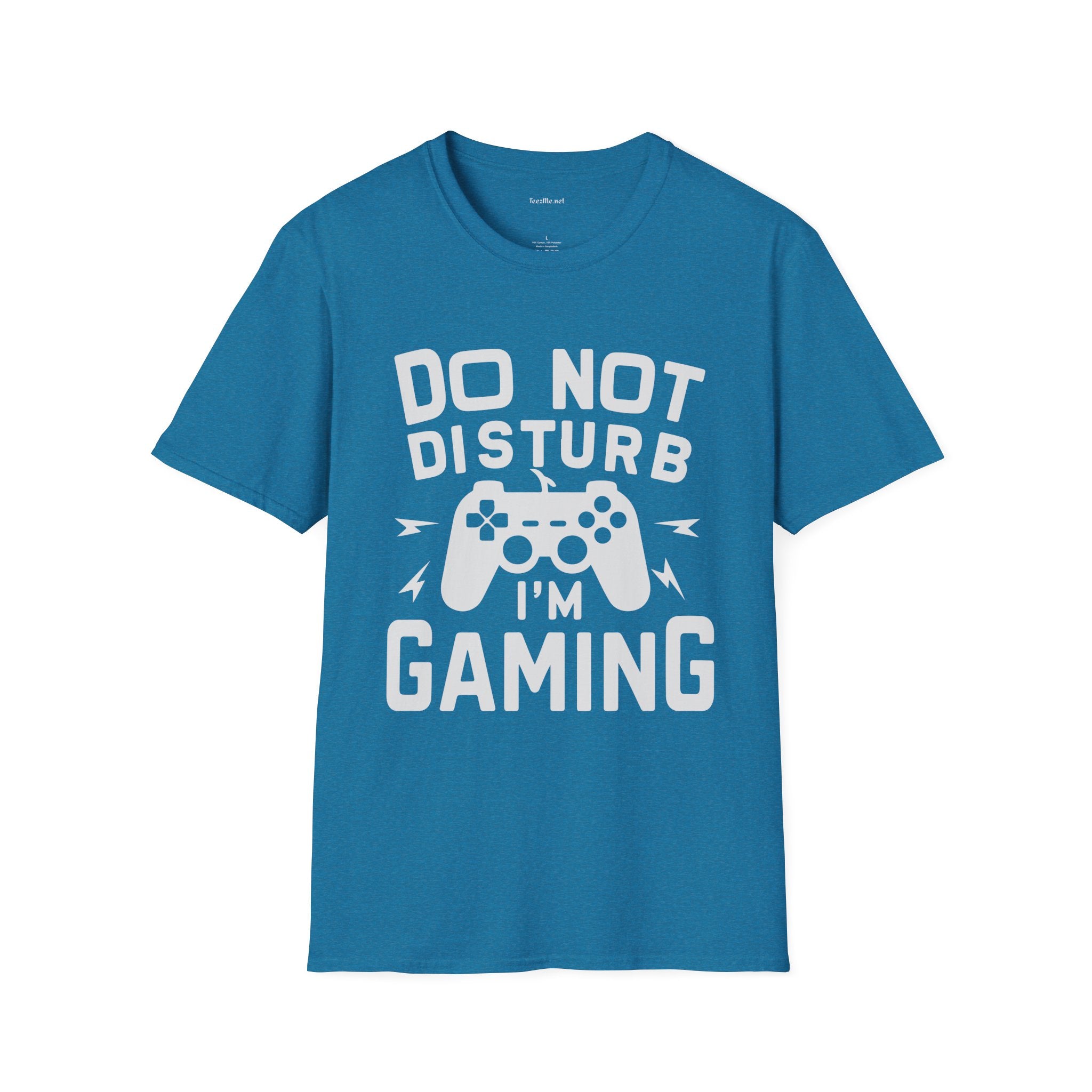 Do Not Disturb I'm Gaming Unisex Softstyle T-Shirt 100% Cotton Graphic