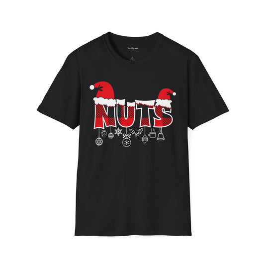 Christmas Nuts Unisex Softstyle T-Shirt 100% Cotton Graphic