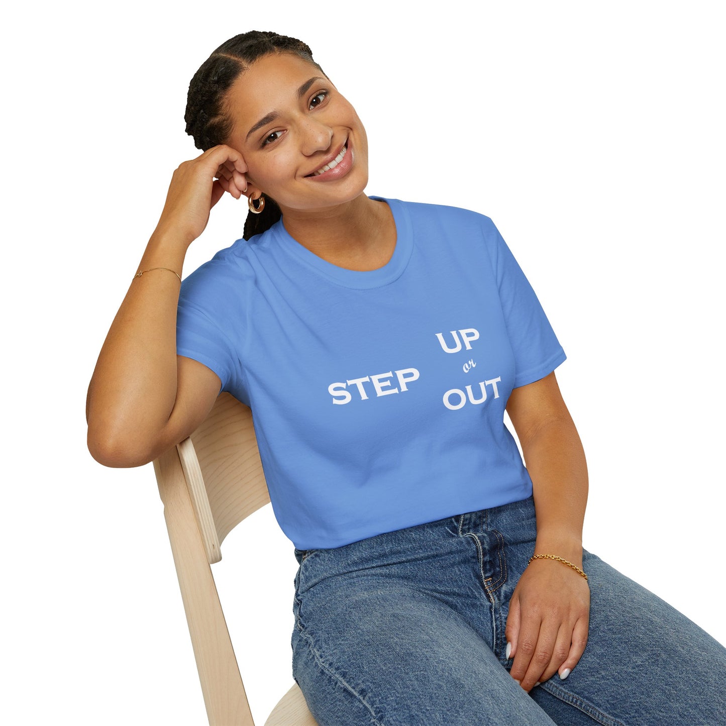 Step Up - Unisex Softstyle T-Shirt 100% Cotton Graphic