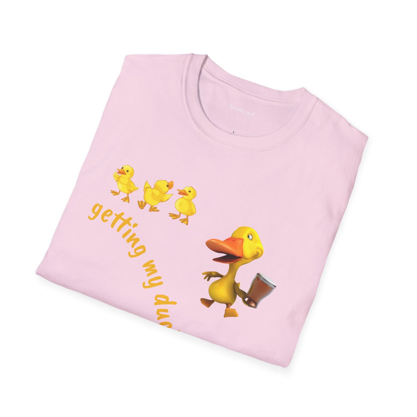 Getting my ducks in a row - Unisex Softstyle T-Shirt 100% Cotton Graphic
