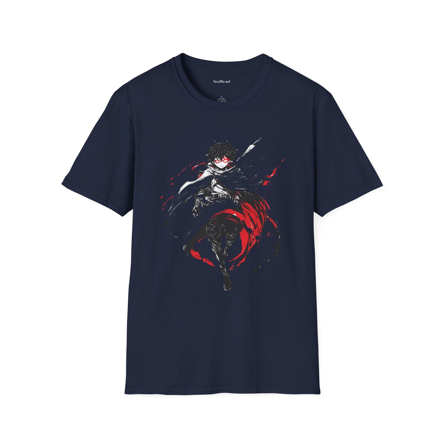 Mystic Manga Hero Unisex Softstyle T-Shirt 100% Cotton Graphic