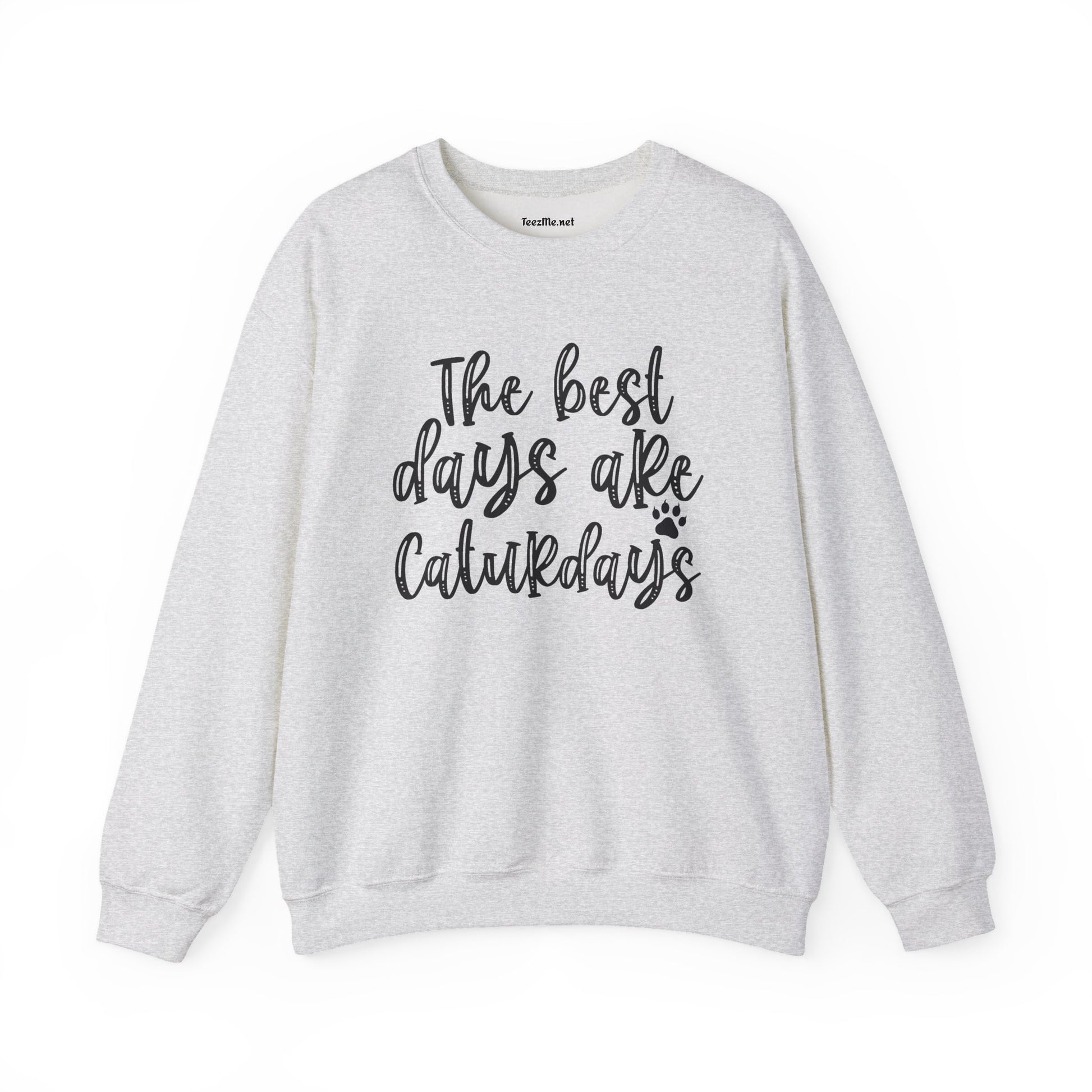 The best days are Caturdays Unisex Heavy Blend™ Crewneck Sweatshirt Graphic