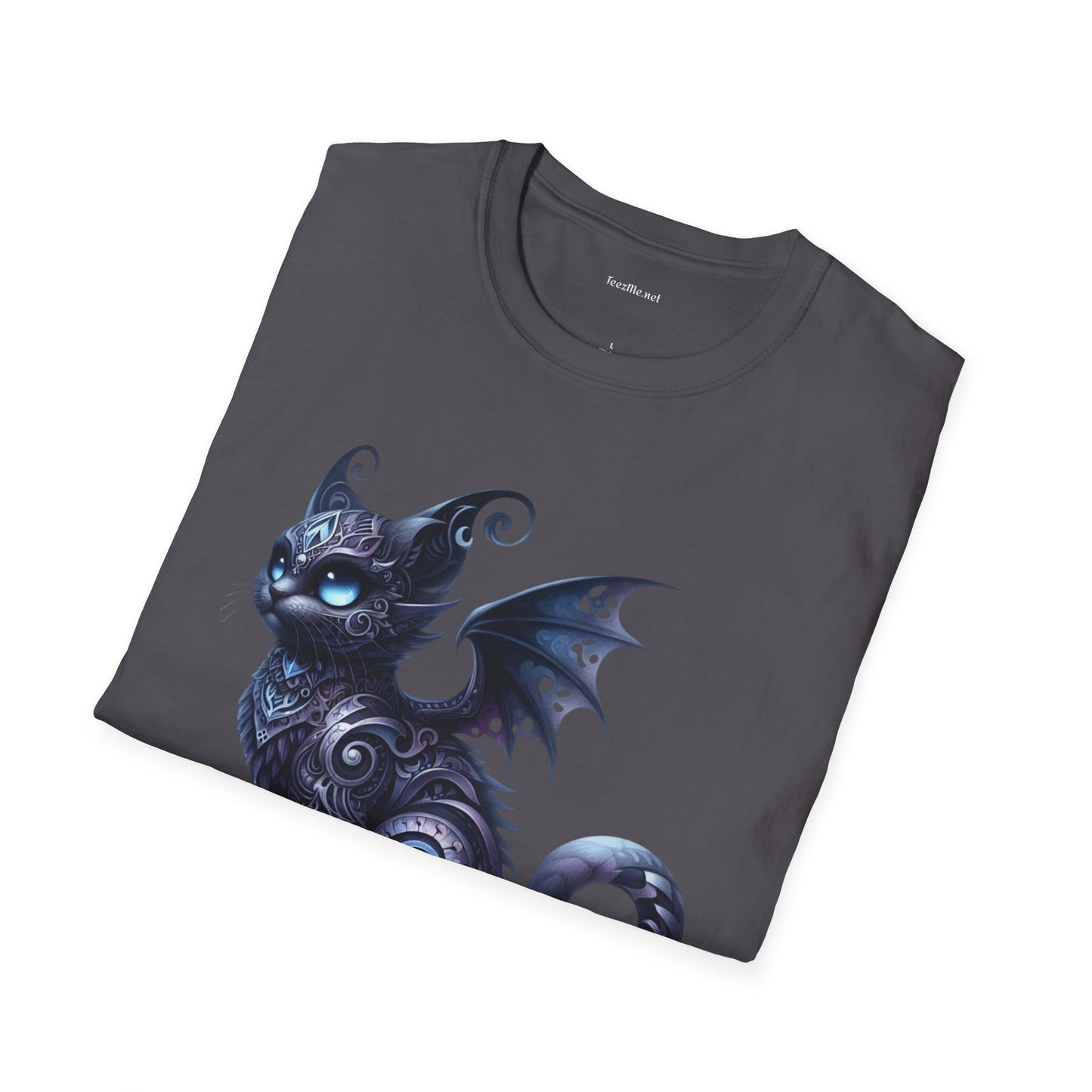 Black Fairy Cat -Shirt 100% Cotton Graphic