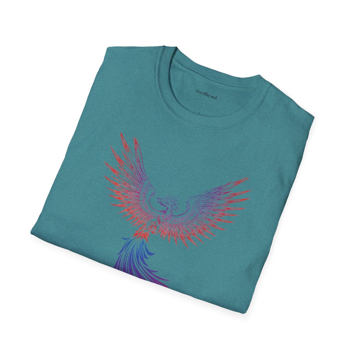 Phoenix rising (image)- Unisex Softstyle T-Shirt 100% Cotton Graphic