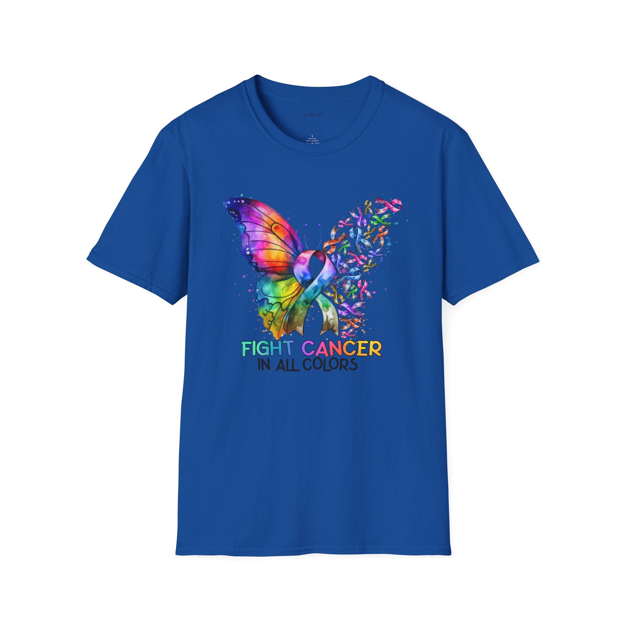 Fight Cancer  - Unisex Softstyle T-Shirt 100% Cotton Graphic