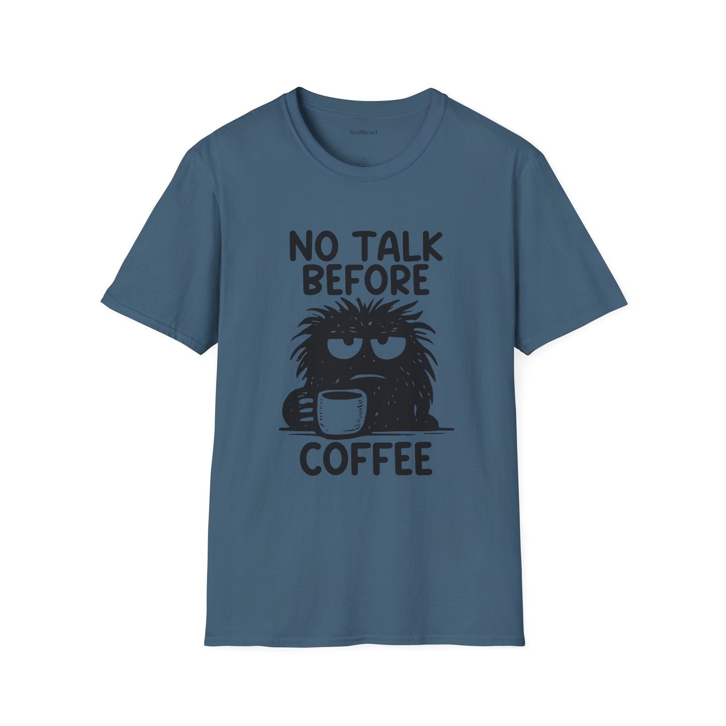 No Talk Before Coffee Unisex Softstyle T-Shirt 100% Cotton Graphic