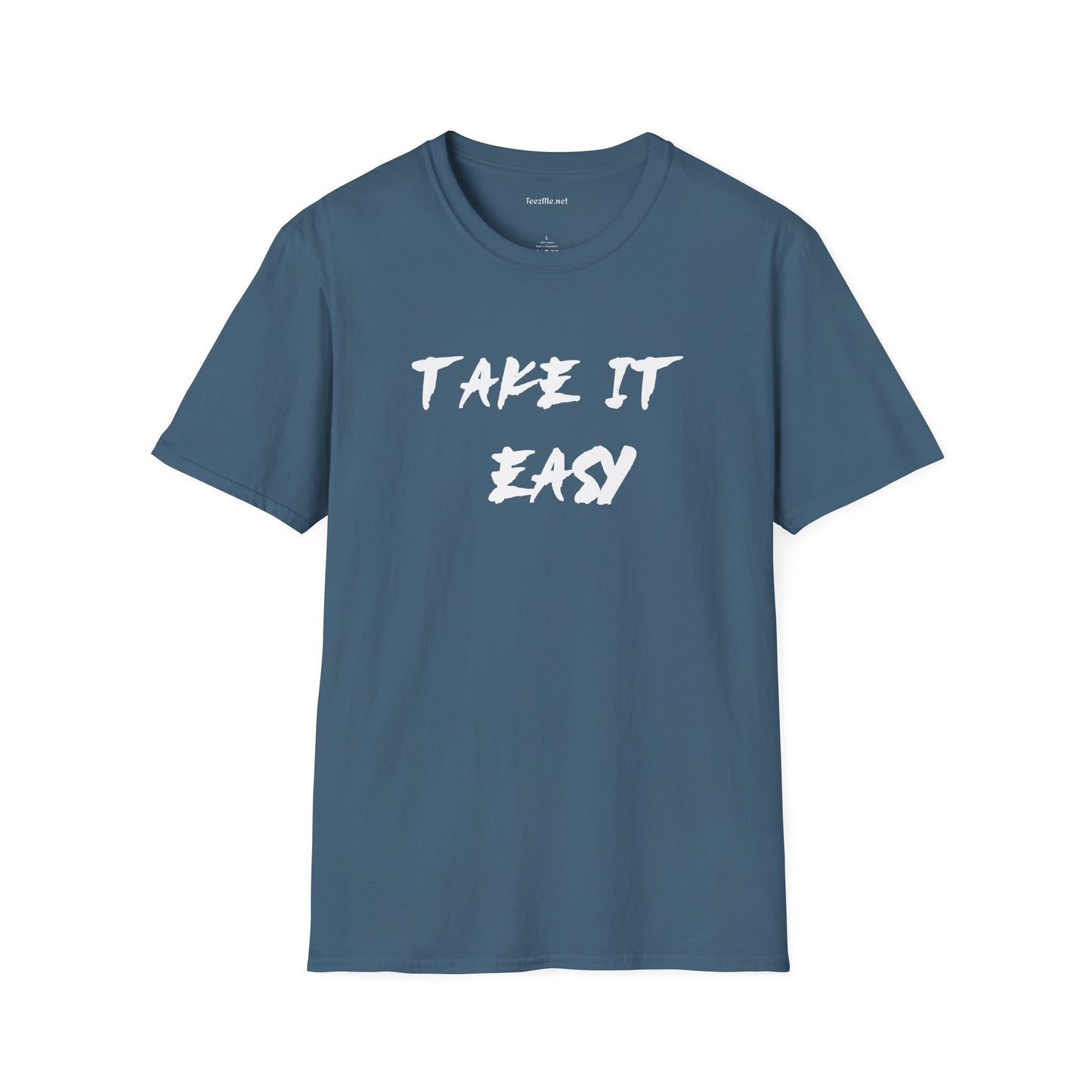 Take It Easy (white) Unisex Softstyle T-Shirt 100% Cotton